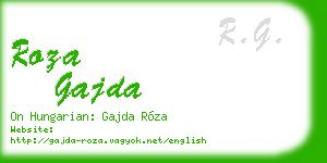 roza gajda business card