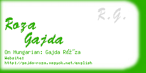 roza gajda business card